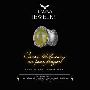 Doğal Taş Yüzük, 925 Ayar Gümüş Yüzük, Prehnit - Görsel 6