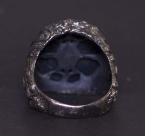 925 Ayar Gümüş İslami Yüzük - Yazı Tasarımı - Doğal Organik Erkek Yüzüğü - Görsel 5