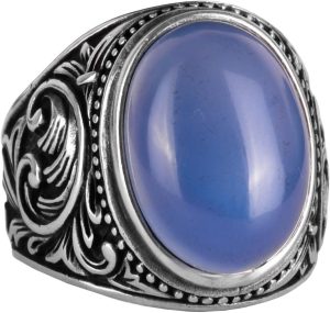 Doğal Sıvı Taşlı Yüzük, 925 Ayar Gümüş Yüzük, Farklı Yüzük