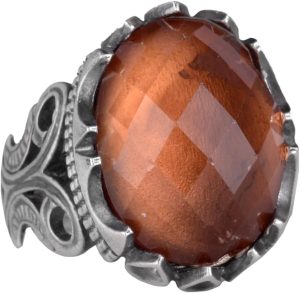 Sultanit Taşı Yüzük, Erkek Lüks 925 Ayar Gümüş Taş Yüzükler - Çeşitli Koleksiyon - Görsel 1