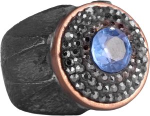 Gerçek Doğal Mavi Topaz Taş Yüzük - Sultan Yüzüğü - 925 Ayar Gümüş Yüzük