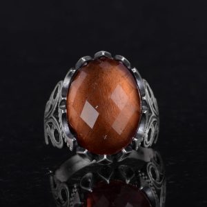 Sultanit Taşı Yüzük, Erkek Lüks 925 Ayar Gümüş Taş Yüzükler - Çeşitli Koleksiyon - Görsel 6