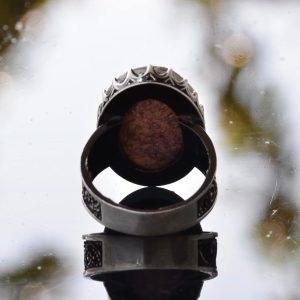 Büyük halka, Gerçek Doğal Arizona Turkuaz Taşı Yüzük, El Yapımı Yüzük, 925 Ayar Gümüş Yüzük Erkekler İçin - Görsel 8