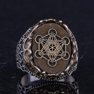 El Yapımı Erkekler İçin Dini Takı, 925 Ayar Gümüş Yüzük, Sembol Yüzük (Stil-6) - Görsel 5