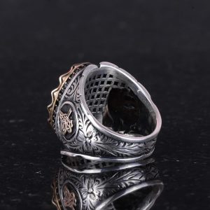 Doğal Dumanlı Kuvars Taşlı Yüzük, 925 Ayar Gümüş Yüzük, Farklı Tasarım Yüzük - Görsel 6