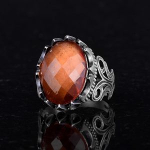 Sultanit Taşı Yüzük, Erkek Lüks 925 Ayar Gümüş Taş Yüzükler - Çeşitli Koleksiyon - Görsel 5