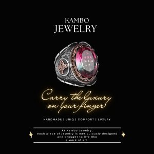 Renksiz Yapay Taş Yüzük, Osmanlı Tuğrası Erkek Lüks 925 Ayar Gümüş Yüzükler - Çeşitli & Farklı Koleksiyon - Görsel 3