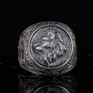 Aslan Yüzüğü - Erkek 925 Ayar Gümüş Leo Yüzük - Görsel 4