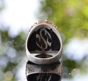 Doğal Yeşil Turkuaz Yüzük, Gümüş Yeşil Turkuaz Yüzük, 925 Ayar Gümüş Erkek Yüzüğü, Büyük Yüzük - Görsel 8