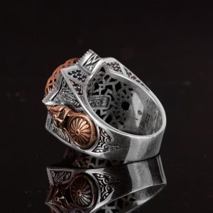 Metatron Yüzüğü, Damgalı Yüzük, Helatron Küp, 925 Ayar Gümüş Yüzük Erkekler İçin - Görsel 6
