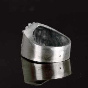 Gümüş Korkunç Hayalet El Yapımı Yüzük, 925 Ayar Sert Gümüş Yüzük Erkekler İçin, Gotik Yüzük - Görsel 6