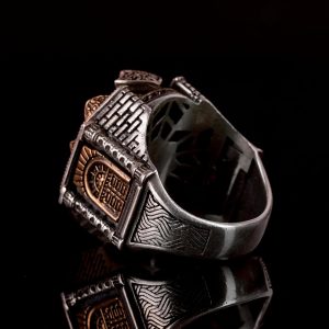 925 Ayar Gümüş Erkek Orta Doğu Fleur-de-Lis Yüzük - Cesur ve Şık Tasarım, Günlük Kullanım ve Özel Günler için İdeal - Görsel 4