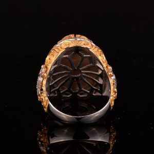 Sterling Gümüş Doğum Taşı Yüzükleri: Gerçek Kristal Druzy Kuvars Pembe, Lacivert, Kahverengi, Mavi, Sarı (Kahverengi) - Görsel 8