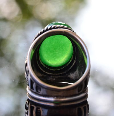 Erkekler için Şık Doğal Taş Koleksiyonu: 925 Ayar Gümüş Yüzükler - Jade Taşı Seçimi - Görsel 5