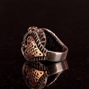 Dini Davut Yıldızı Gümüş Yüzük - 925 Ayar Gümüş Yüzük, Süleyman Mührü Yüzüğü, Davut Yıldızı Yüzüğü - Görsel 6