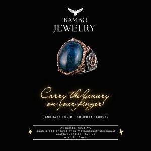 Denizci Çapa Yüzüğü, Doğal Azurit Taş Yüzüğü, 925 Ayar Sert Gümüş Erkek Yüzüğü, İçgörü ve Netlik Tasarımı - Görsel 7