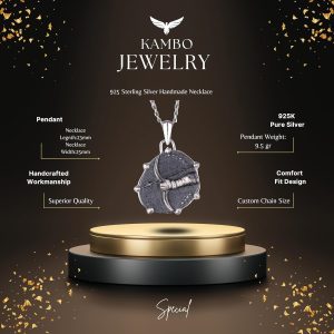 925 Ayar Gümüş Tasarım Kolye Ucu - Burç Kolyeleri - El Yapımı Kolye (Yay) - Görsel 2