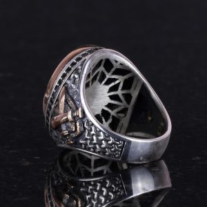 David Yıldızı Gümüş Yüzük, Süleyman Mührü Gümüş Yüzük, Zirkon Taşlı Gerçek Gümüş Takı - Görsel 6