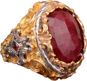 Gerçek Doğal Yakut Taşlı Yüzük, Doğum Taşı Yüzüğü, Gerçek Taş Yüzük, Sterlin Gümüş Yüzük - Görsel 1