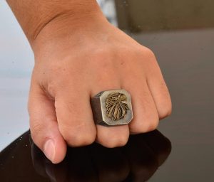 925 Ayar Gümüş Erkek Yüzük - Yüzükler - El Yapımı Yüzük (Kartal) - Görsel 7