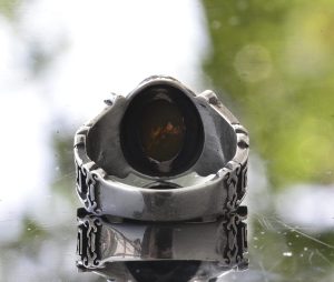 Gerçek Doğal Jasper Taş Yüzük, 925 Ayar Gümüş Erkek Yüzük (Model-5) - Görsel 7