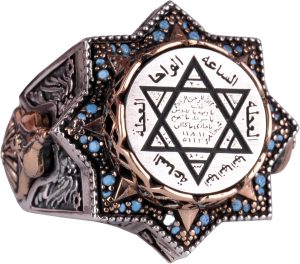 Kral Süleyman Yüzüğü, El Yapımı Yüzük, 925 Ayar Gümüş Erkek Yüzüğü - Görsel 1