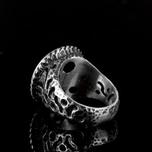 David of Star Yüzüğü, Süleyman Yüzüğü, Talisman Yüzüğü, 925 Ayar Gümüş Erkek Yüzüğü - Görsel 6