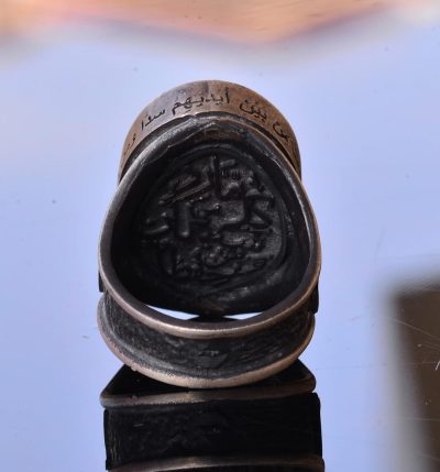 Gerçek Doğal Kehribar Taş Yüzük, 10.00 Karat, İslami Yüzük, Sterlin Gümüş Yüzük, Sarı - Görsel 8