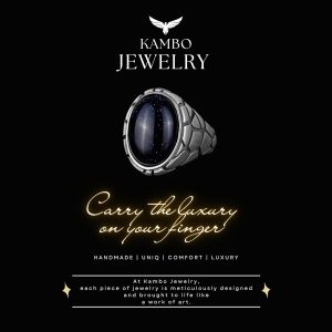 Erkekler için Lüks 925 Ayar Gümüş Yaratılmış Taş Yüzükler - Çeşitli Koleksiyon (Mavi Yıldız Yaratılmış Taş) - Görsel 6