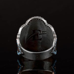 El Yapımı 925 Ayar Gümüş Erkek Yüzük - Doğal Taşlı (Drusy Kuvars) - Görsel 8