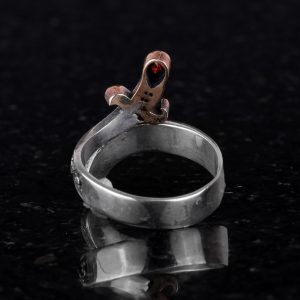 Zulfiqar Kılıcı Tasarımlı 925 Ayar Gümüş Erkek Yüzük - Görsel 5