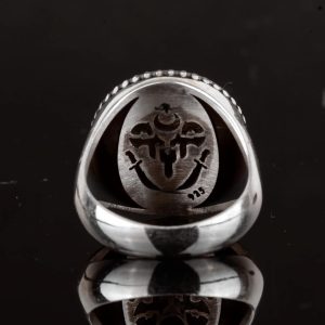 Yıldız Davud Erkek Yüzüğü - 925 Ayar Gümüş Süleyman Yüzüğü - Görsel 7