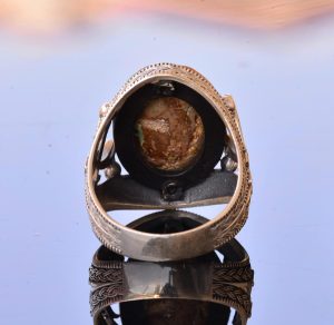 Gerçek Doğal Arizona Turkuaz Taş Yüzük, 11.40 Karat, Kılıç Yüzüğü, Sterlin Gümüş Yüzük - Görsel 8