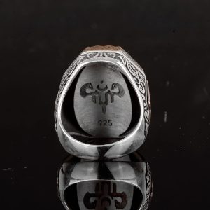 İslami Erkek Yüzük - 925 Ayar Gümüş ve Cami Sembol Tasarımı - Görsel 8