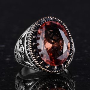 925 Ayar Gümüş Yüzük, Yapay Taş Yüzük, Kartal Sembolü Yüzük, El Yapımı Yüzük (Yapay sultanite) - Görsel 5