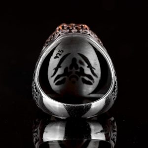 925 Ayar Gümüş Erkek Yüzük, Davud Yıldızı Yüzüğü, Solomon Sembolü - Görsel 6