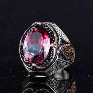 925 Ayar Sterling Gümüş Yüzükler, Renksiz Oluşturulmuş Taş Yüzük - Çeşitli ve Farklı Koleksiyon, Moda Takı - Görsel 5