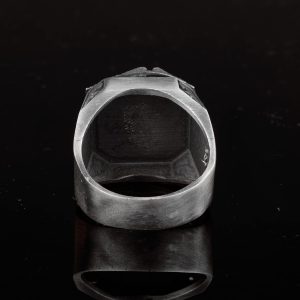 Kafatası Yüzüğü, İskelet Yüzüğü, El Yapımı Yüzük, 925 Ayar Gümüş Yüzük, Gotik Yüzük - Görsel 8