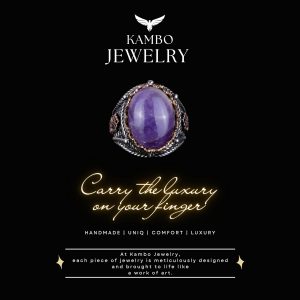 Gerçek Doğal Ametist Taşlı Yüzük, 925 Ayar Sert Gümüş Erkek Yüzüğü - Görsel 7