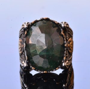 Gerçek Doğal Taş Yüzük, 925 Ayar Gümüş Yüzük, Camii Yüzüğü (Zümrüt) - Görsel 5