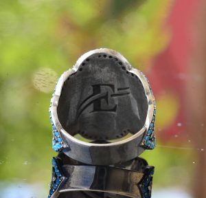 Turkuaz Yüzük Erkekler için, Gümüş Turkuaz Yüzük, 925 Ayar Gümüş Erkek Yüzük, Büyük Yüzük - Görsel 8