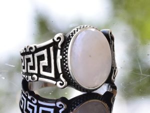 Doğal Sarı Safir Yüzük, 925 Ayar Gümüş Erkek Yüzüğü, Minimalist Tasarım - Görsel 5