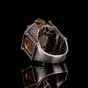 Gerçek Doğal Yıldız Yakutu Taşlı Yüzük, Oval Şekilli Yüzük, 925 Ayar Gümüş Yüzük - Görsel 6