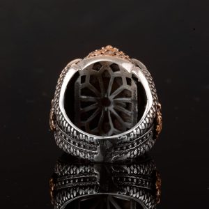 Doğal Druzy Kuvars ile 925 Ayar Gümüş Yüzük: Mavi, Lacivert, Yeşil, Kahverengi Seçenekleri (Kahverengi) - Görsel 8