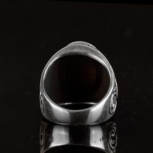 Ölüm Meleği Yüzüğü, 925 Ayar Gümüş Yüzük, El Yapımı Yüzük Erkekler İçin, Farklı Ölüm Meleği Yüzüğü - Görsel 6