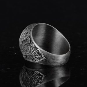 Aslan Yüzüğü - Erkek 925 Ayar Gümüş Leo Yüzük - Görsel 6