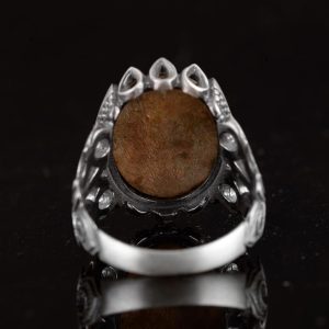 Karanlık Mezarcı Yüzüğü, 925 Ayar Gümüş Yüzük, El Yapımı Kral Yüzüğü Erkekler İçin - Görsel 6