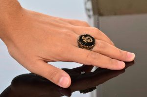 Doğal Obsidan Taş Yüzük - 925 Ayar Gümüş Yüzük - Yüzük - Görsel 6