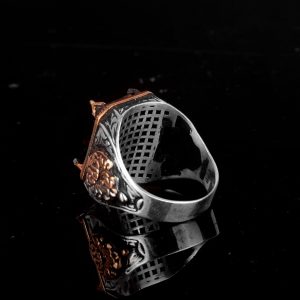 Gerçek Doğal Dumanlı Kuvars Taşlı Yüzük, Gümüş Taşlı Yüzük, 925 Gümüş Yüzük - Görsel 6