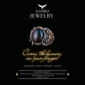 Yeşil Kan Taşı, 925K Sert Gümüş Erkek Yüzük, El Yapımı Zarafet - Görsel 7